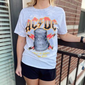 ac/dc contrast graphic tee